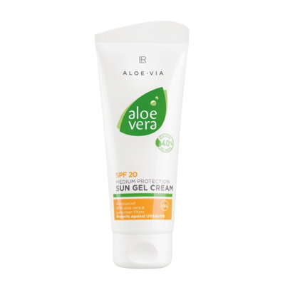 Aloe Vera Opaľovací krémový gél - SPF 20