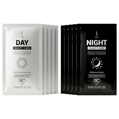 Sample Sada zubnej pasty DuoLife Day & Night Beauty Care (5x3ml Day & 5x3ml Night)