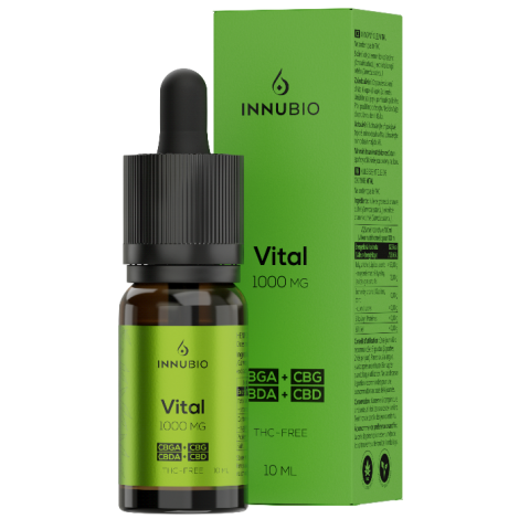 INNUBIO Vital THC – FREE 1000mg (10%) CBGA/CBG + CBDA/CBD 10ml