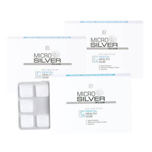 Microsilver Plus Žuvačky pre zdravé zuby a ďasná 3 balenia