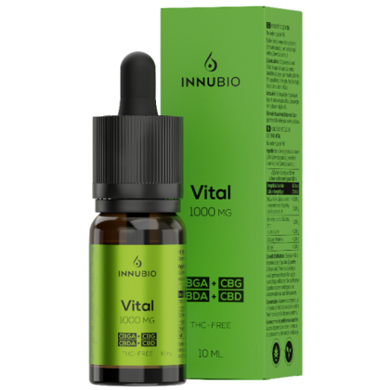 INNUBIO Vital THC – FREE 1000mg (10%) CBGA/CBG + CBDA/CBD 10ml