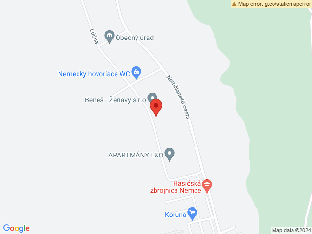 Google map: Pod Juhom 6477, Trenčín